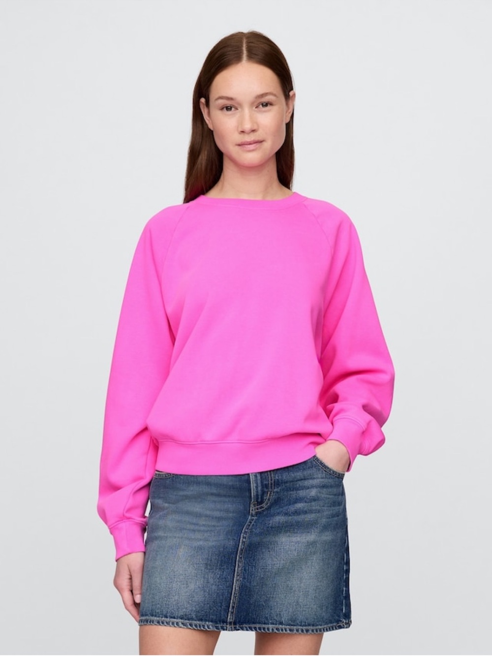 GAP VintageSoft Raglan Sweatshirt and Relaxed Joggers Set - New With Tags
